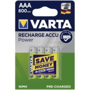 10x4 Varta Rechargeable Accu NiMh 800 mAh Micro