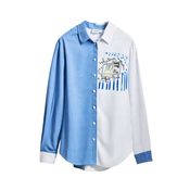 Desigual Bluza Perfect RIde modra/črna/bela