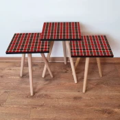 Hanah Home Set klub stocica 3Shp296, 3 komada, Šarena