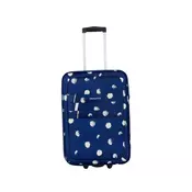 Kabinski kovček TRAVEL AND MORE - modre pike, 55x36x20 cm, 34 l