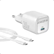 Anker punjac Zolo 30W, PD 3.0, beli
