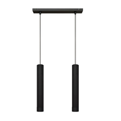 Luster na sajli TUBA 2xGU10/6,5W/230V crna