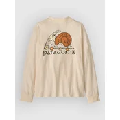 Patagonia Graphic Kids Longsleeve fantovska majica undyed natur