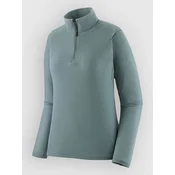 Patagonia Cap LW Zip Neck Base Layer Top blue sage