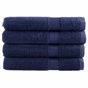Vidaxl Premium brisače SOLUND 4 kosi modra 100x200 cm 600 g/m2