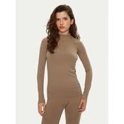 4F Termo aktivno perilo gornje 4FWAW24USEAF156 Rjava Slim Fit