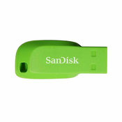 USB disk SANDISK 32GB CRUZER BLADE ZELENA, 2.0, zelen, brez pokrovčka (SDCZ50C-032G-B35GE) (144764)