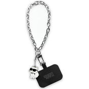 Karl Lagerfeld KLUCHCSKPK Universal Hand Strap Choupette silver (KLUCHCSKPK)