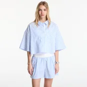 Srajca Nike Sportswear Chill Poplin Womens Oversized Short-Sleeve Top Lt Photo Blue/ Hydrogen Blue/ Summit White S