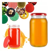 shumee 8x Kozarci 815 ml za MED, MARMELADO, GOBE, KUMARICE stekleni kozarci + pokrov O 82