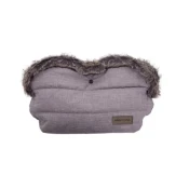 KikkaBoo Zimska navlaka za rukohvat kolica Fur Melange Grey (KKB41106)