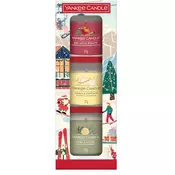Yankee Candle Darilni set steklenih votivnih sveč za praznično zabavo 3 x 37 g
