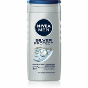 Nivea Men Silver Protect gel za tuširanje za lice, tijelo i kosu (Shower Gel) 250 ml