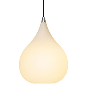 Halo Design 407931 - Luster na sajli DROPS 1xE27/40W/230V, precnik 30 cm, bela/mat hrom