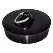 shumee Čep za sifon umivalnika za kad in tuš kad 45 mm črne barve