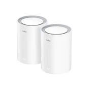 Whole Home Wi-Fi 6 Mesh System 2.5G Solution Cudy M3000 AX 3000 Dual Band(2-Pack)