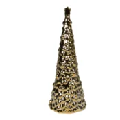 Sigma Novogodišnja figura zlatna jelka9x23cm OYZM7109-2