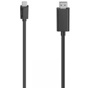 HAMA USB 2.0 Type C HDMI transformator Crno 1.5m 200718