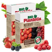 shumee BIO PLANTELLA Ekološko gnojilo za jagode, maline in robide, ribez 1kg x2