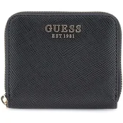 Guess Laurel Ii Slg Small Zip Around Črna