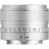 TTArtisan AF 40mm F2 Sony E mount Silver