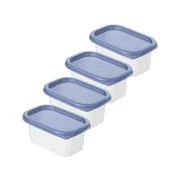 Rotho Set posod za shranjevanje Domino 0,2l/4 kos/modra/pvc, (5000204131)