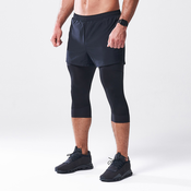 SQUATWOLF Muške kompresijske tajice All-Action Short + Tights Black - Squat Wolf L