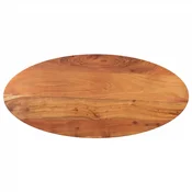 Vidaxl Mizna plošča 80x40x3,8 cm ovalna trdna bukovina