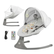 Kinderkraft Ljuljaška za bebe Lumi 2, Svetlosiva