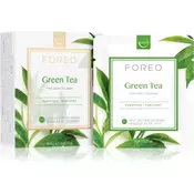 FOREO Farm to Face Green Tea osvježavajuca i umirujuca maska 6 × 6 g