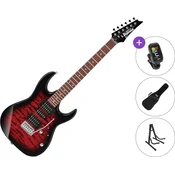 Ibanez GRX70QA-TRB SET Transparent Red Burst Električna gitara