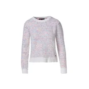 KOROSHI Pulover Chenille modra/roza/off-bela