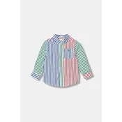 Bombažna srajca za dojenčka Polo Ralph Lauren 320A96282001