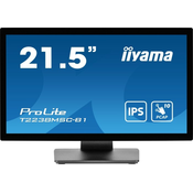 IIYAMA T2238MSC-B1 21.5inch Bonded PCAP Bezel Free 10P Touch with Anti-Fingerprint coating 1920x1080 IPS panel DisplayPort
