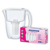 Aquaphor Prestige Bokal za filtriranje vode + Aquaphor A5 Mg Filteri, 4 komada