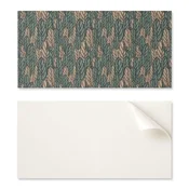 shumee Paket samolepilnih vinilnih ploščic z 2D vzorcem listov 6x60x30 cm