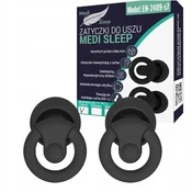 shumee Ušesni čepki Medi Sleep za spanje velikosti XS/S/M/L črne barve