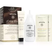 Apivita My Color Elixir barva za lase brez amoniaka odtenek 6.35 Dark Blonde Gold Mahogany