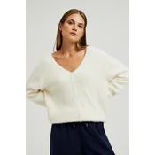 Marisse Womens Sweater Z-Sw-4569 Off White