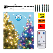 home Dekorativna LED rasvjeta, 2u1, daljinski upravljac - LED 102R/WW/M