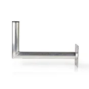 Nedis Stenski nosilec za satelitsko anteno | Odmik 450 mm | Objemka O 50 mm | Za antene do 100 cm | Aluminij | Srebrn