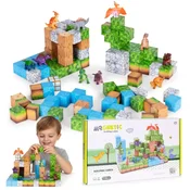 Magnetni set za gradnjo Dinozavri - 114 delov
