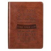 Journal Lux-Leather Be Strong & Courageous Josh 1: 9
