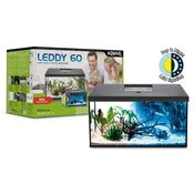 Akvarijski komplet Aquael LEDDY LED Day & Night črni 60x30x30cm 54l