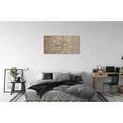 tulup.si Slika na akrilnem steklu Zid kamen 120x60 cm 4 obešalnika