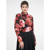 Red patterned womens long-sleeved T-shirt ORSAY - Womens
