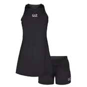 EA7 Emporio Armani Teniška obleka 7W000317 AF14524 UC001 Črna Regular Fit