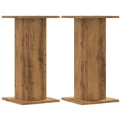 Vidaxl Stojalo za rastline 2 kosa artisan hrast 30x30x60 cm inž. les