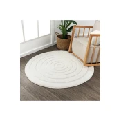Conceptum Hypnose Tepih 0642A, Okrugli, 200x200 cm, Bež