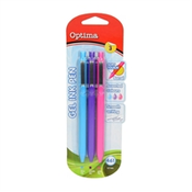 Gel olovka Optima Soft Touch 461, 0.7 mm, 3 komada